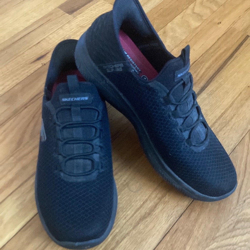 Men’s Black Skechers Slip-ins Sneakers Slip Resistant US Size 9 Great Condition